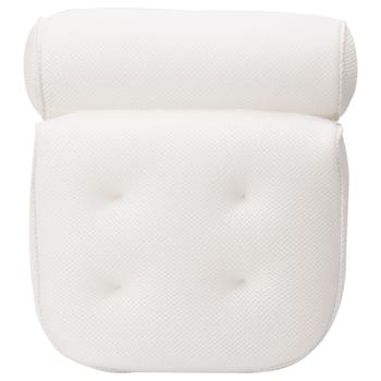 Preview: Oreiller de bain luxueux – coussin ergonomique à 2 compartiments avec appuie-nuque – l’oreiller bien-être pour votre baignoire