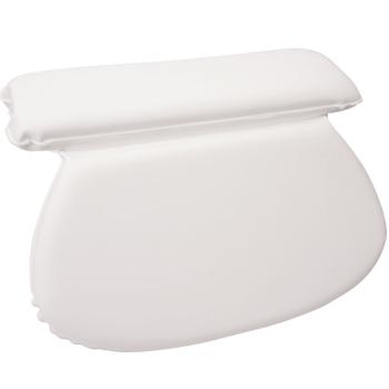 Preview: Confortevole cuscino per vasca da bagno con 2 camere e ventose (36x31x4cm, bianco) - supporto per schiena, testa e collo - massimo relax nella vasca da bagno