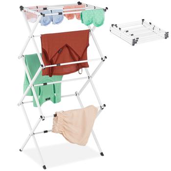 Preview: Effizienter Wäscheständer klappbar & ausziehbar, weiss: Ein flexibler Wäscheturm mit 11 Stangen für schnelles Trocknen Preview: Effizienter Wäscheständer klappbar & ausziehbar, weiss: Ein flexibler Wäscheturm mit 11 Stangen für schnelles Trocknen