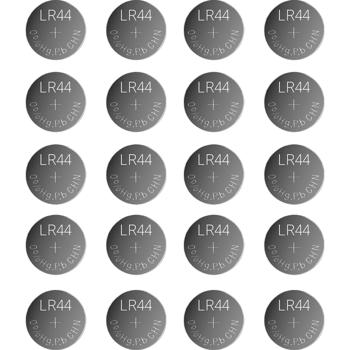Preview: 20er-Spar-Set LR44 AG13 Alkaline Knopfzellen 1,5V Batterien, 145 mAh hohe Kapazität, langlebige Uhrenbatterien für Spielzeug und Taschenrechner