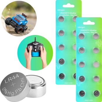 20er-Spar-Set LR44 AG13 Alkaline Knopfzellen 1,5V Batterien, 145 mAh hohe Kapazität, langlebige Uhrenbatterien für Spielzeug und Taschenrechner