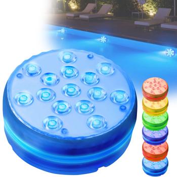 Preview: 4er-Set Multicolor-LED-Unterwasserleuchte, mit Fernbedienung - Wasserdichte Pool Beleuchtung mit starken Saugnäpfen – Deko für Badewanne, Teich, Aquarium Preview: 4er-Set Multicolor-LED-Unterwasserleuchte, mit Fernbedienung - Wasserdichte Pool Beleuchtung mit starken Saugnäpfen – Deko für Badewanne, Teich, Aquarium