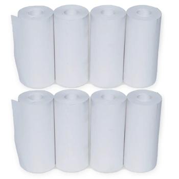 Preview: Set of 8 replacement paper rolls for Bluetooth thermal printer CH11145 – ink-free print quality – compatible, jam-free, 50 images/roll 2.5x2.5cmx7m