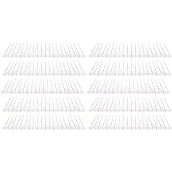 Preview: Effective set of 10 pigeon deterrent spikes, 3‑row stainless steel, 5 m – individually adjustable – robust deterrent spikes for optimal bird protection