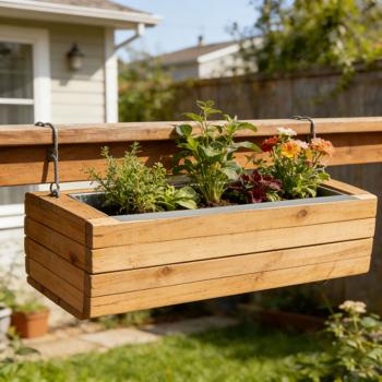 Preview: Cassetta per piante premium per pallet europei in metallo zincato, inserto per pallet con 3 fori di scarico, fioriera per mobili in pallet, argento