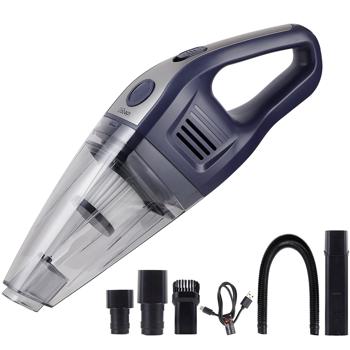 Preview: Cordless handheld vacuum cleaner 6800 Pa powerful mini vacuum, wireless 2600 mAh Li-Ion 66W table vacuum – compact & quiet for car, office, home