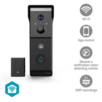 Preview: Videocitofono SmartLife professionale con sensore di movimento e visione notturna, nero - Campanello wireless con telecamera per una casa più sicura