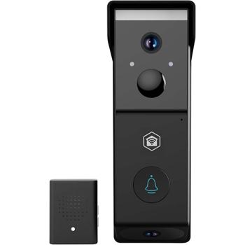 Preview: Videocitofono SmartLife professionale con sensore di movimento e visione notturna, nero - Campanello wireless con telecamera per una casa più sicura