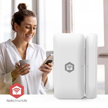 Preview: Capteur de Porte/Fenêtre Zigbee Nedis Smart Home - Protection Intrusion & Notification Instantanée - WIFIZBxxx - Compatible Tuya - Installation Facile