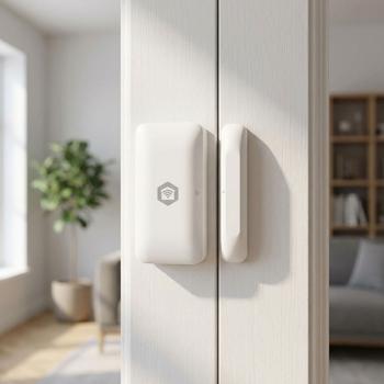 Preview: Sicherer Zigbee Tür- & Fenstersensor Smart Home: Zuverlässiger Schutz gegen Einbruch, Sofort-Benachrichtigung, Einfache Montage, Lange Akkulaufzeit