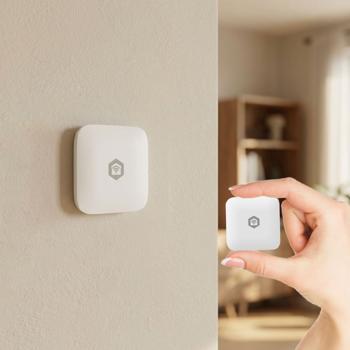 Preview: Smarter Zigbee Sensor: Temperatur- & Feuchtigkeitsüberwachung in Echtzeit. Kabellos, volle Kontrolle via App. Verbessert den Komfort & das Klima 