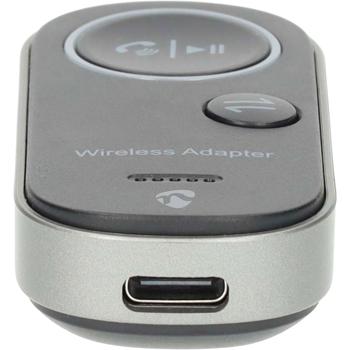 Preview: Adaptateur audio Bluetooth 5.4 2-en-1 mobile – Émetteur & Récepteur pour avion, voiture et chaîne stéréo – Faible latence, Double appairage, Batterie 10 h