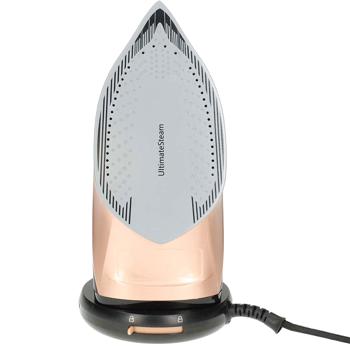 Preview: Kabelloses Dampfbügeleisen 2200W – Keramik-Bügelsohle kratzfest, schwarz-kupfer Design für mühelose Bügelfreiheit Preview: Kabelloses Dampfbügeleisen 2200W – Keramik-Bügelsohle kratzfest, schwarz-kupfer Design für mühelose Bügelfreiheit