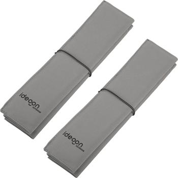 Preview: Lot de 2 coussins de siège pliables pour vos déplacements – coussins thermiques d’extérieur gris en tissu Oxford robuste – imperméables et isolants pour la randonnée, le camping, le stade et la maternelle