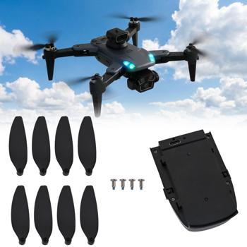 Set de pièces de rechange pour drone GPS CH11603 – avec puissante batterie de rechange 3000 mAh / 7,4 V et 4 paires d’hélices de haute qualité comme rotors de rechange