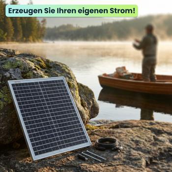 Preview: Mobiles Powerstation Set 88,8Wh mit 20W Solarmodul, 230V Steckdose, 100W, USB-C PD 65W, Solargenerator mit LED-Leuchte für Camping & Outdoor