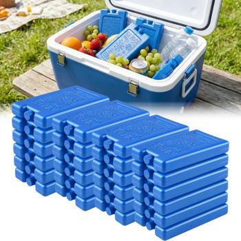 24er Set Kühlakkus für Kühltasche & Lunchbox – je 200g, Kühlelemente flach & wiederverwendbar – BPA-freier Kühlakku für 12h Kühlung