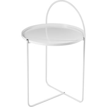 Splendido tavolino bianco - 40x40x65 con arco - tavolino moderno ed elegante - perfetto per il soggiorno e come comodino