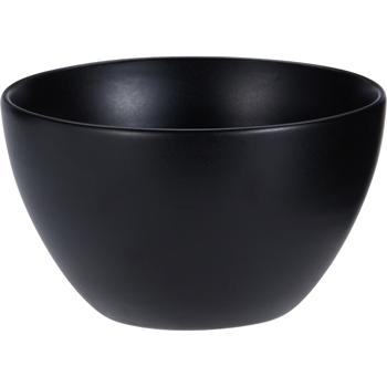 Preview: Elegant 6-piece breakfast set in matte black: refined dinnerware set for 2 people - modern tableware for muesli, coffee, brunch, and more.