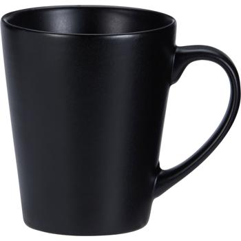 Preview: Elegant 6-piece breakfast set in matte black: refined dinnerware set for 2 people - modern tableware for muesli, coffee, brunch, and more.