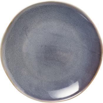 Elegant set of 4 dinner plates made of robust stoneware, blue - Stylish dinner plates for main courses & snacks. Perfect for the modern dining table!