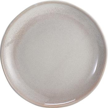 Dinner plate 4-piece set Ø20 x 2.5 cm made of robust stoneware, sand color – plates for main courses & snacks. Perfect for the modern dining table