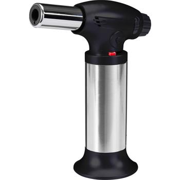 Chalumeau professionnel pour crème brûlée : puissant chalumeau à flamme jet pour caraméliser la crème brûlée, flamber et allumer. - Avec socle stable