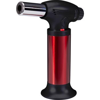 Preview: Chalumeau professionnel pour crème brûlée : puissant chalumeau à flamme jet pour caraméliser la crème brûlée, flamber et allumer. - Avec socle stable