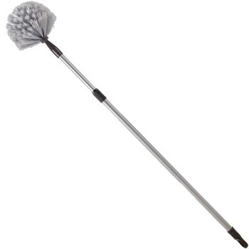 Preview: Extendable duster: grey 159 cm telescopic dust catcher – ideal for ceilings, cobwebs & tall furniture – efficient, lightweight & robust
