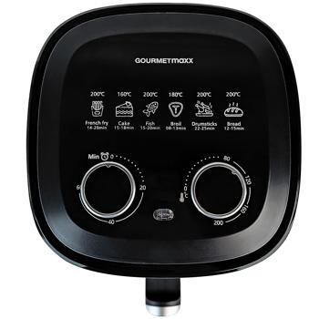 Preview: 6-in-1 Heissluftfritteuse 3,1L – Das geniale Multitalent für knusprige Pommes & saftiges Fleisch in Rekordzeit - 6 Programme: Garen, Grillen, Backen