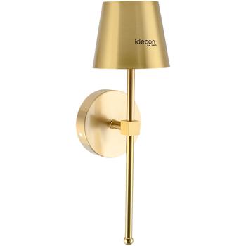 Preview: Elegante applique LED senza fili con telecomando: lampada da parete a batteria dimmerabile in oro, ricaricabile via USB con timer e sensore touch