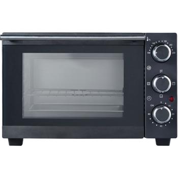 Preview: Mini Oven 15 liters – 1200W: Compact countertop oven with 230°C and 60-minute timer, including baking tray and rack