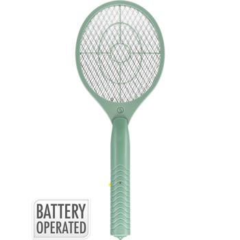 Preview: Elektrische Fliegenklatsche – Effektive Insektenvernichter Fliegenfalle für Haus und Garten, handlich und sicher, 46 cm