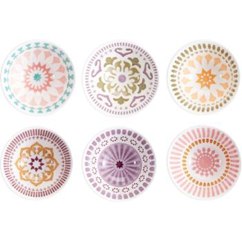 Preview: Elegant 6-piece snack bowl set made of high-quality porcelain, 240 ml – stylish design, perfect for dips, snacks & desserts