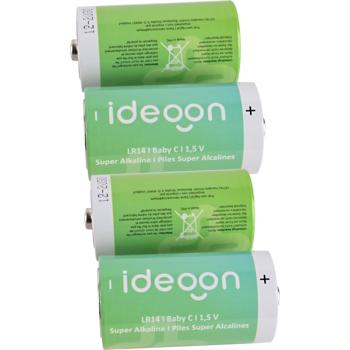 Preview: Set of 4 premium C type Baby batteries - LR14 alkaline 1.5V - Long-lasting power source for household, toys and flashlights