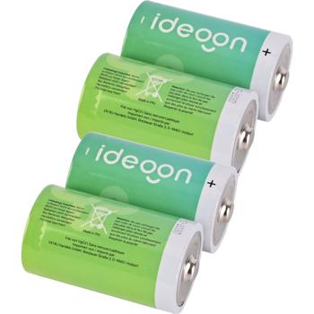 Preview: Set of 4 premium type D mono batteries - LR20 alkaline 1.5V - Long‑lasting power for household, radios, toys and flashlights