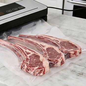 Preview: Rouleaux de film pour mise sous vide 28x300 cm set pro – 2 rouleaux de gaines sous vide pour des aliments plus frais et qui se conservent plus longtemps – protection contre les brûlures de congélation