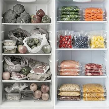 Preview: Rouleaux de film pour mise sous vide 28x300 cm set pro – 4 rouleaux de gaines sous vide pour des aliments plus frais et plus longue conservation – protection contre le givre