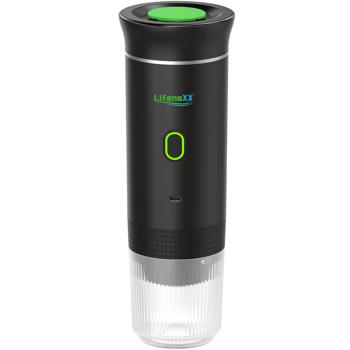 Espresso perfetto e portatile ovunque: macchina da caffè a batteria Espresso To Go per campeggio, viaggio e ufficio – Per capsule e caffè macinato – Piacere di lusso