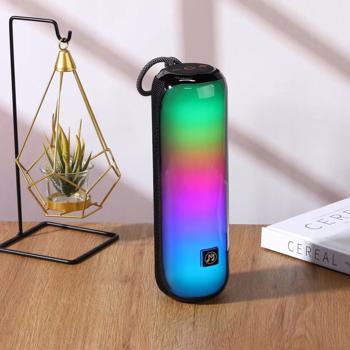 Preview: Powerful Bluetooth 5.3 party speaker – Mobile boombox with powerful sound, FM radio, USB/microSD & colorful light show for parties & outdoor use
