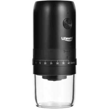 Preview: Mobile Elektrische Kaffeemühle – Konisches Keramik Mahlwerk, präzise einstellbar für den perfekten Espresso - Kabellos, USB-C Akku-Betrieb