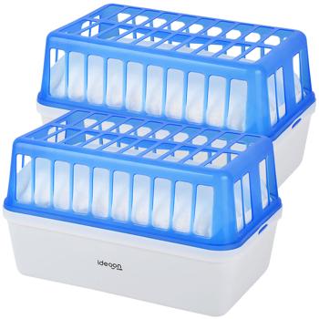 Preview: Lot de 2 déshumidificateurs d‘ambiance Ultimate : déshumidificateur performant contre les moisissures et les odeurs de renfermé, rechargeable et sans électricité