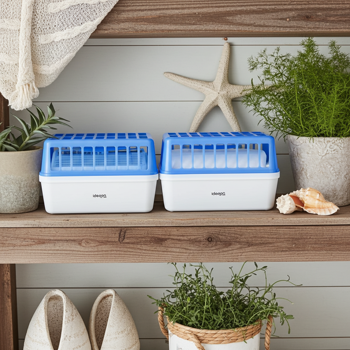 Set of 4 ultimate room dehumidifiers: powerful dehumidifier against mold & musty odors, refillable & non-electric