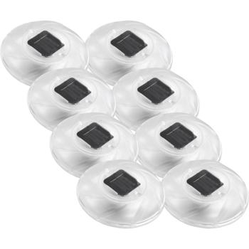 Preview: Lot de 8 lumières de piscine solaires flottantes avec changement de couleur : une lumière sous‑marine magique pour étang, piscine et décoration de jardin