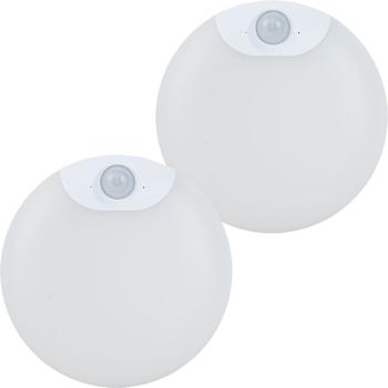 Preview: Set of 2 LED cabinet lights with motion sensor – Rechargeable night light, magnetic & wireless – Ideal as stair light & for wardrobe