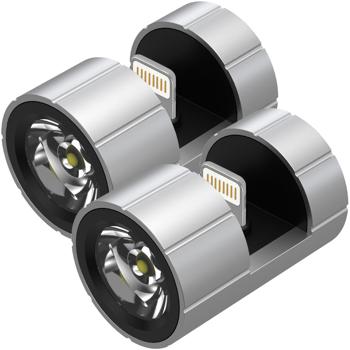 Preview: 2er-Set Kompakte Smartphone-Ansteck-Taschenlampe, Lightning, 280 lm: Helles LED-Natel-Licht für unterwegs, Outdoor, Notfälle & Alltag Preview: 2er-Set Kompakte Smartphone-Ansteck-Taschenlampe, Lightning, 280 lm: Helles LED-Natel-Licht für unterwegs, Outdoor, Notfälle & Alltag