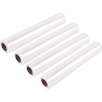 Preview: Rouleaux de film pour mise sous vide 28x300 cm set pro – 4 rouleaux de gaines sous vide pour des aliments plus frais et plus longue conservation – protection contre le givre