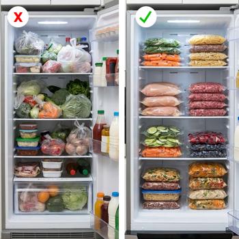 Preview: Rouleaux de film pour mise sous vide 28x300 cm set pro – 4 rouleaux de gaines sous vide pour des aliments plus frais et plus longue conservation – protection contre le givre