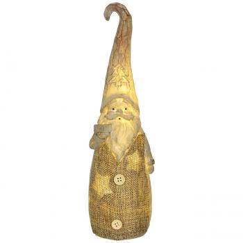 Preview: Babbo Natale decorativo a LED, figura natalizia, 28 cm
