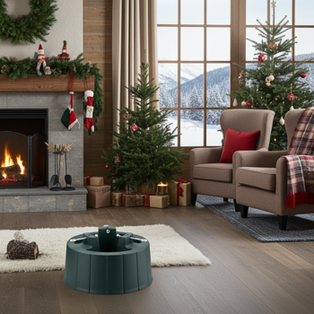 Super stabiler Weihnachtsbaumständer Ø40x21cm für max. 2,6m Baumhöhe – Sicherer Stand, Top Qualität